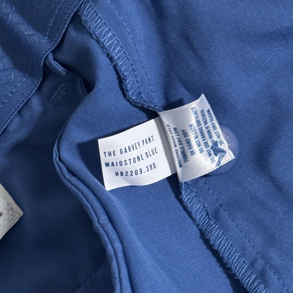 NEW Holderness & Bourne Men's Size 36x32 Maidstone Blue Garvey Golf Tech Pants - Picture 9 of 9